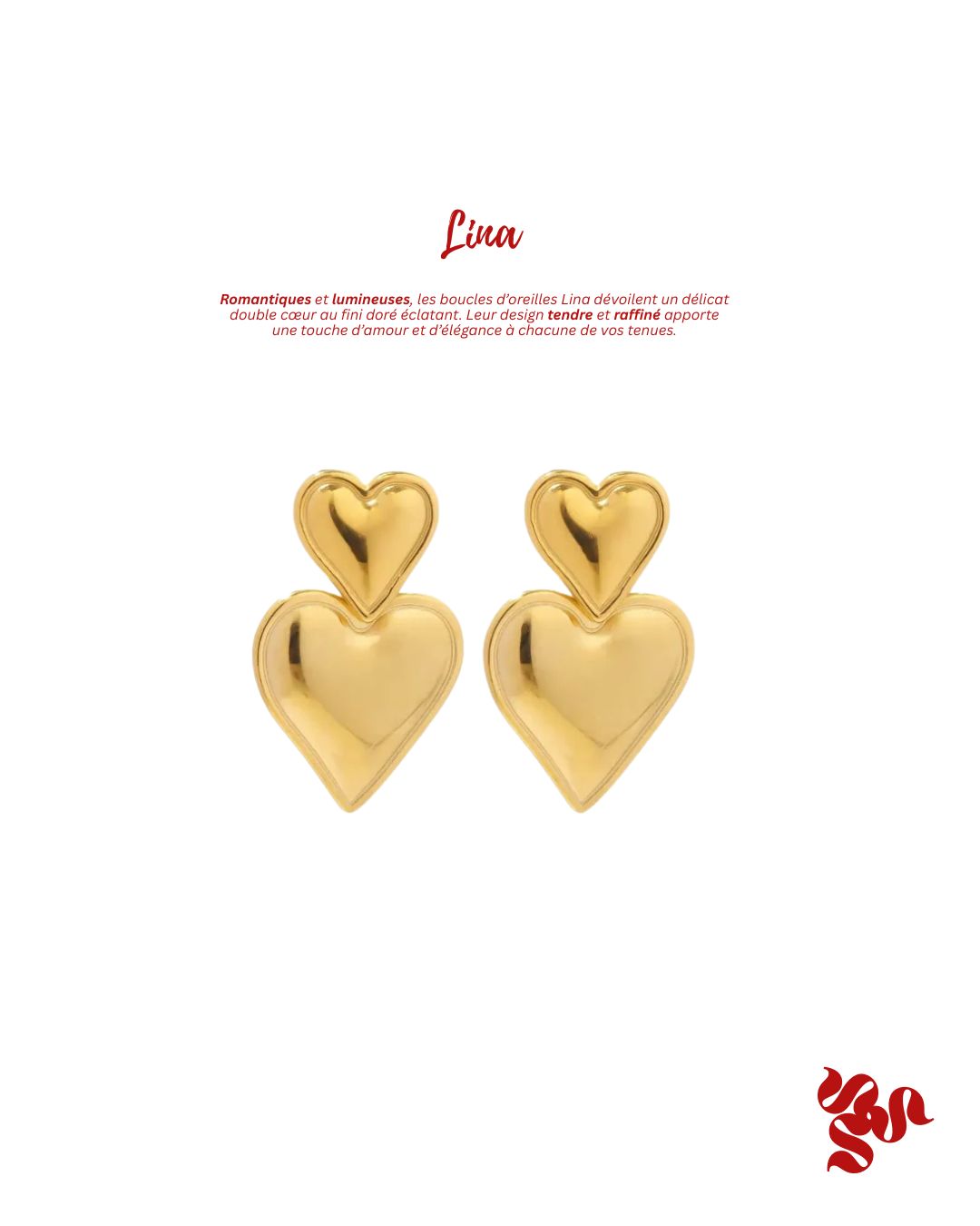 💛 Boucles d’oreilles – LINA 💛